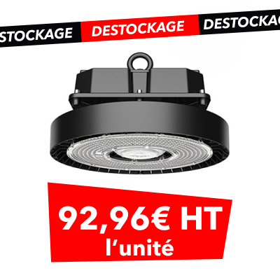 Projecteur LED 120W IP66 IK10, puissant et durable. Conçu pour usages industriels intensifs