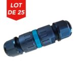 Lot de 25 prolongateurs étanches IP68 3 plots, 450 V, 32 A automatique