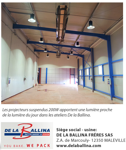 les ateliers éclairés par la LED