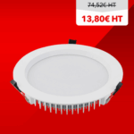 Spot LED encastrable pour un éclairage discret et uniforme.