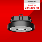 Projecteur LED 200W IP66 IK10, puissant et durable. Conçu pour usages industriels intensifs