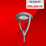 Tête de lampadaire LED - idéale pour collectivités, mairies, parkings, extérieurs