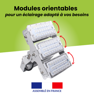 Projecteur LED professionnel orientable avec modules orientables