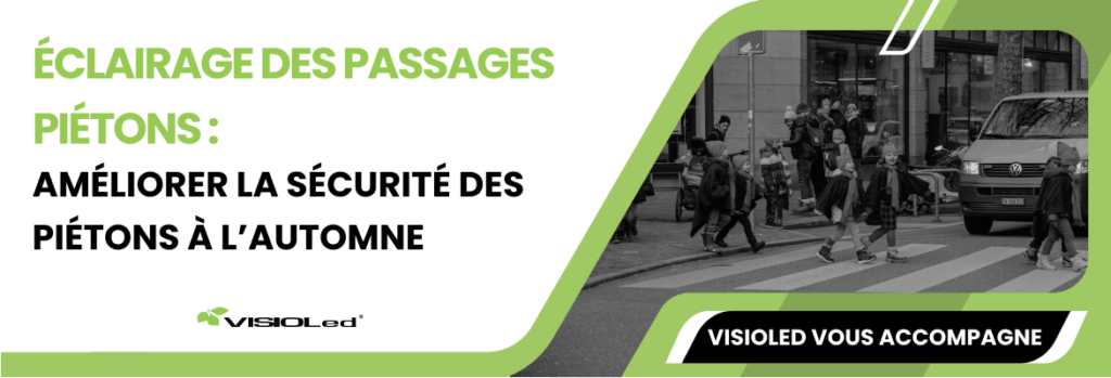 éclairage passage piéton proche d'une école